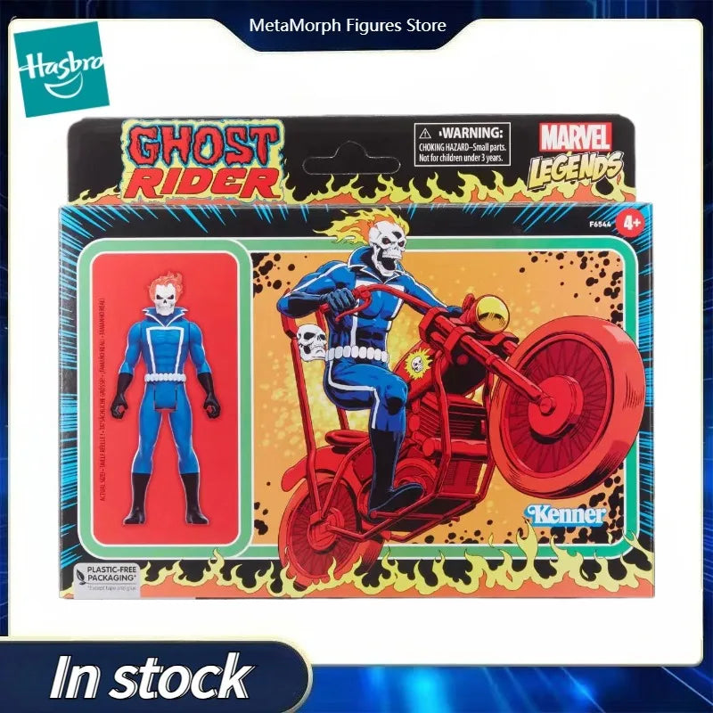 Original Hasbro Marvel Legends Series Kenner Ghost Rider Anime Figure Toy Collection Model