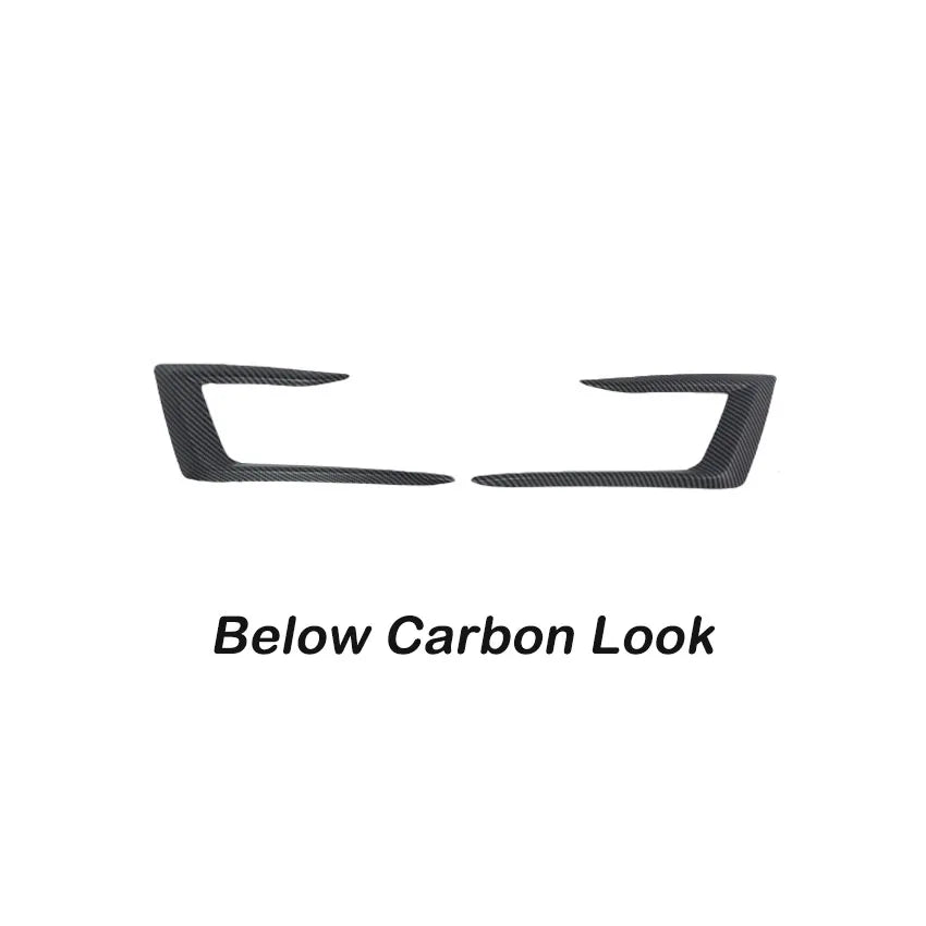 Fog Light Frame Spoiler For Tesla Model Y Juniper 2025-2026 Front Bumper Fog Light Splitter Trim Cover Diffuser Body Kit Black