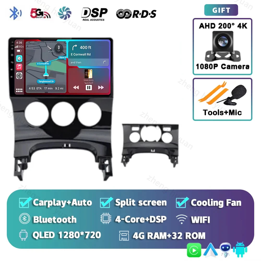 Android 14 For Peugeot 3008 1 2009 - 2016 12+256GB CarPlay Auto Car Radio Multimedia Video Player GPS stereo Head Unit 4G WIFI