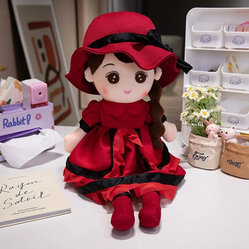 Kawaii Plush Girl Dolls  Soft Stuffed Dolls Lovely Plush Toys Girl Toys Kids Birthday Valentine Gift