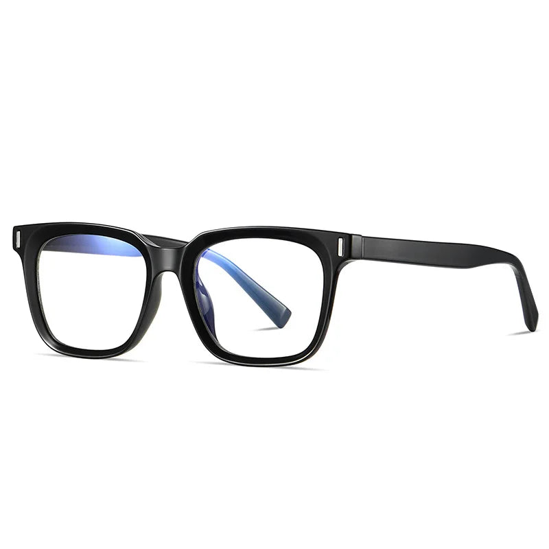 JNPCXI TR90 Acetate Men Square Glasses Frame Women Anti Blue Light Glasses Trend Style Unisex Transparent Optical Eyewear