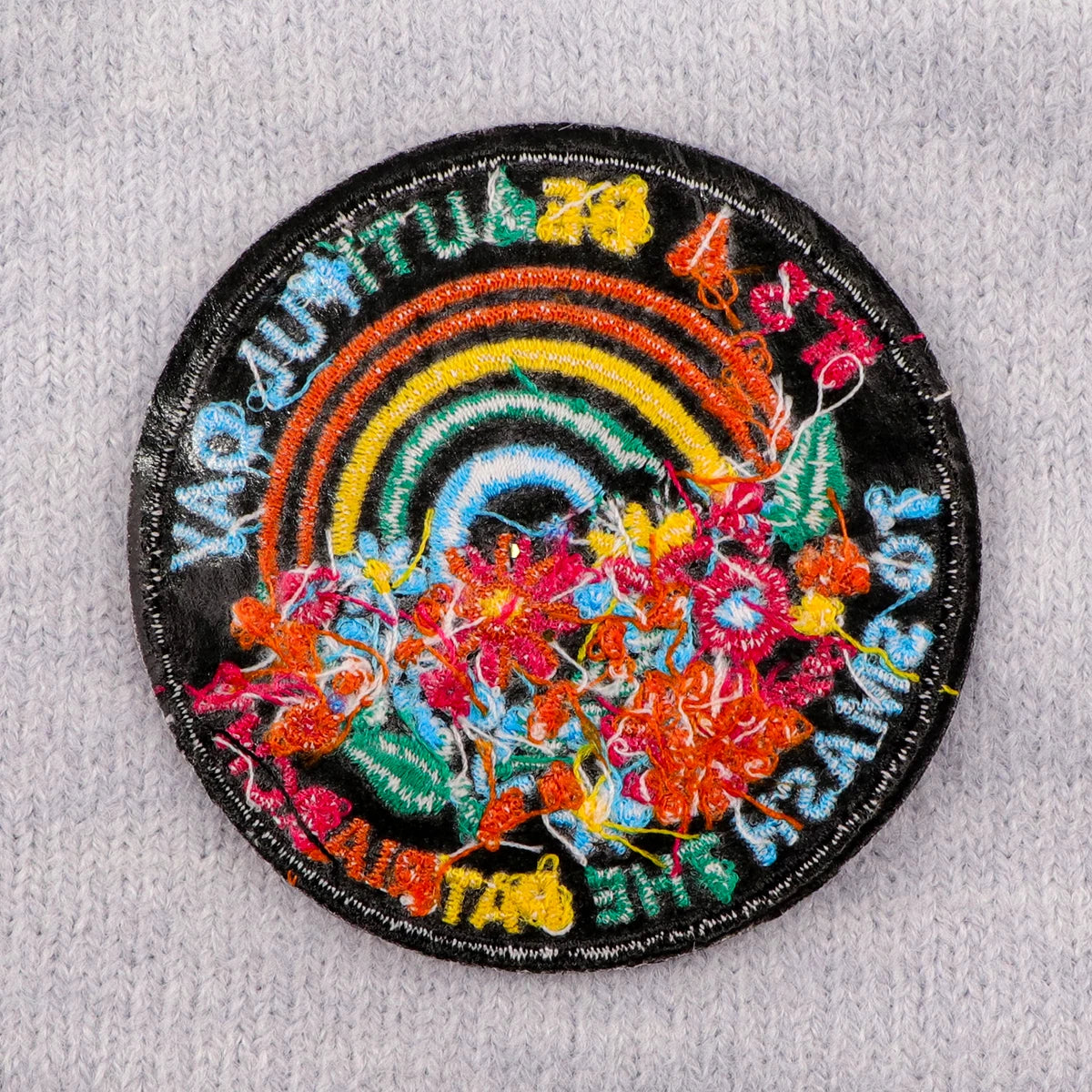 IT'S A BEAUTIFUL DAY Patches On Clothes Feminism Iron on Embroidered Patches For Clothing DIY Stripes Applique Accessory
