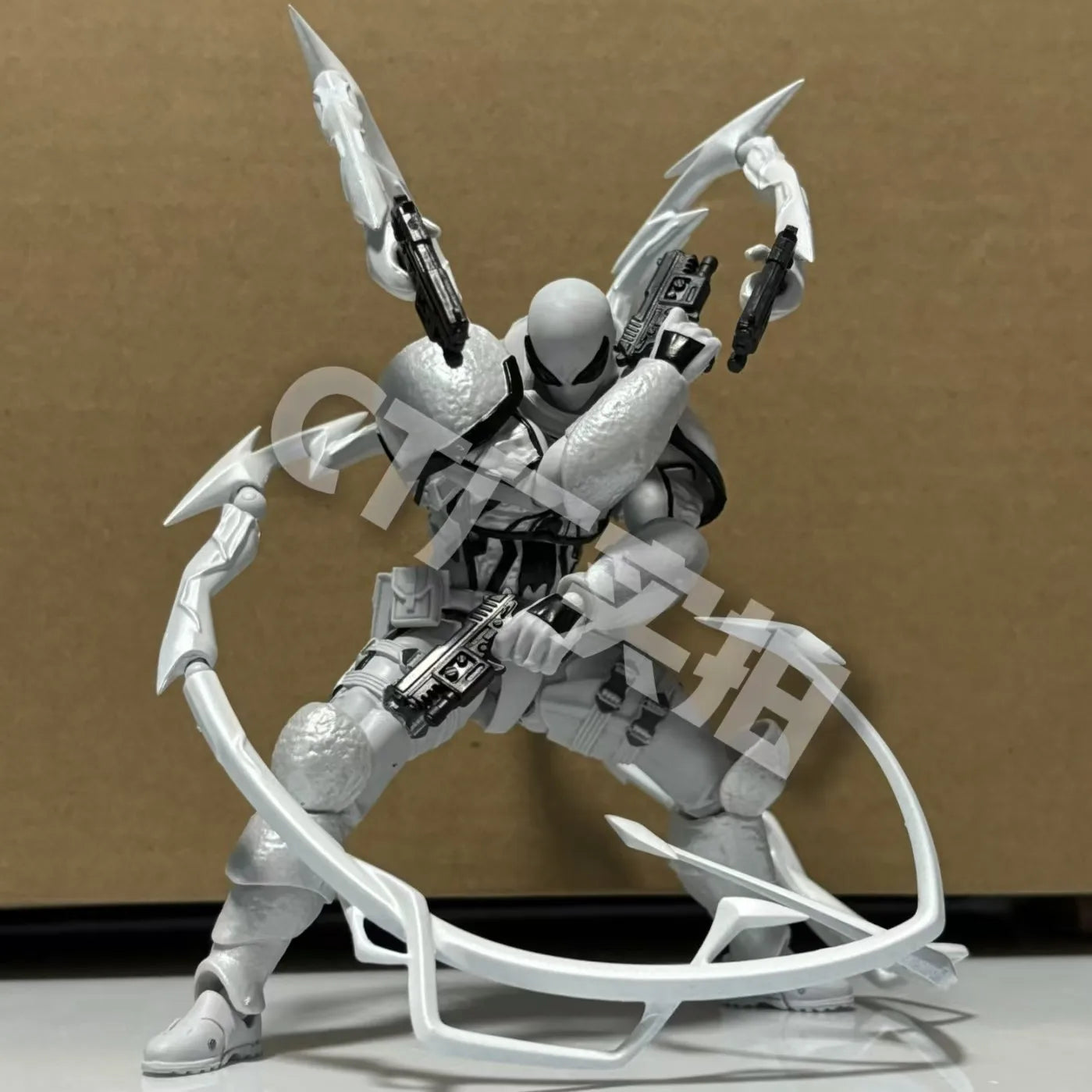 Ct White Venom Action Figure High-Quality Ko Multiple Accessories Venom Model