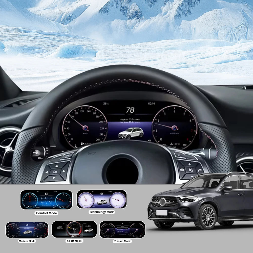 12.3-inch digital instrument cluster for Mercedes-Benz A-Class CLA GLA 2013-2019 Cluster instrument panel Speedometer