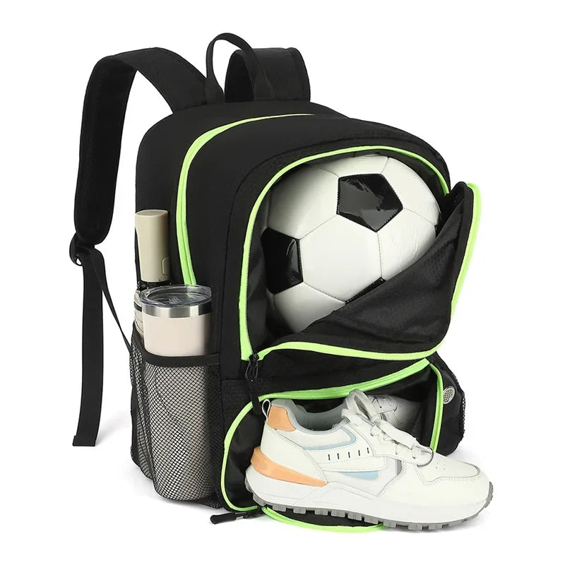 New Soccer Basketball Backpack with Shoes Pack Football Volleyball Bag for Teenagers Large Capacity Outdoor Travel Schoolbag