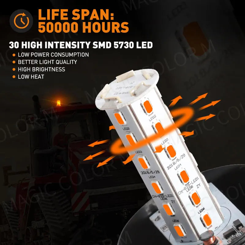 Emergency LED Strobe Light For Car Truck Bus Red Blue Amber White Green Flasher Beacon Warning Lamp Car Light Assembly 12V 24V