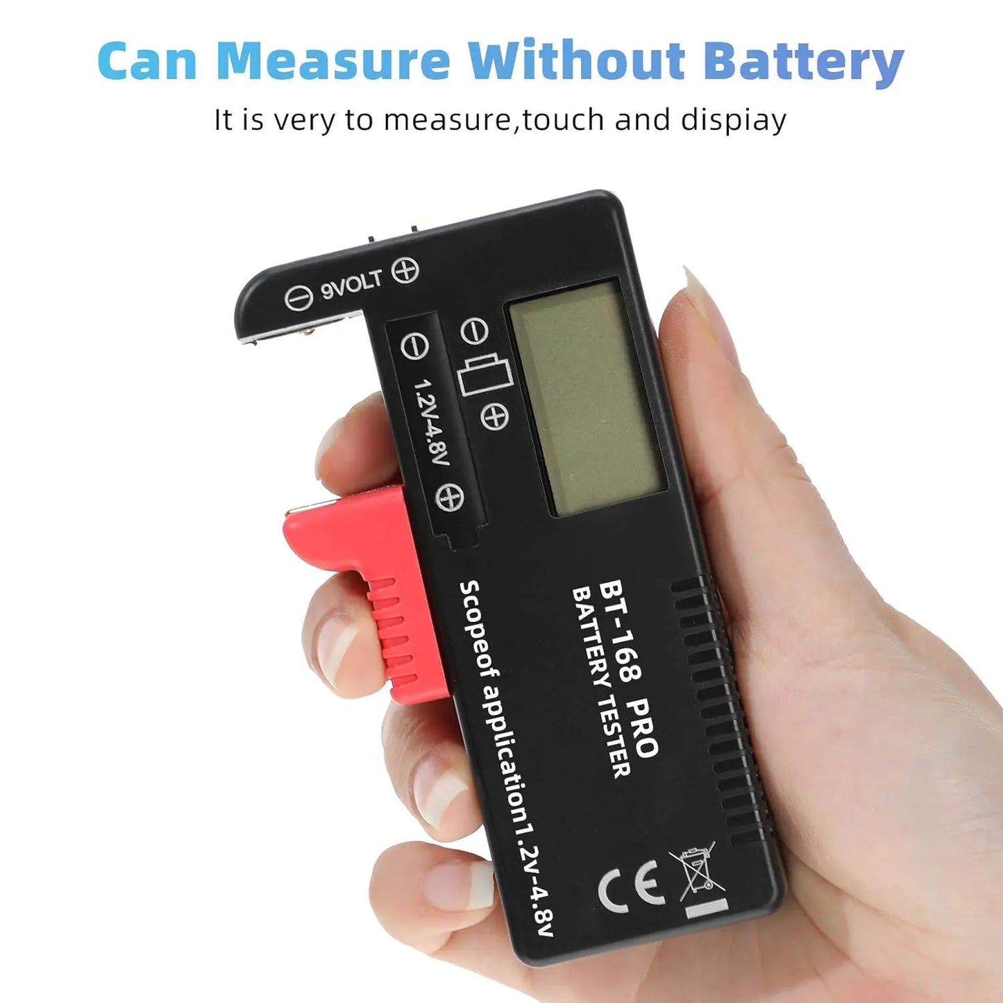 BT-168 PRO Digital Lithium Battery Capacity Tester Checkered load analyzer Display Check AAA AA Button Cell Universal test