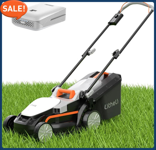 13" U20 Handy+ 20V Electric Lawn Mowers Garden,4.0Ah Portable Battery Included