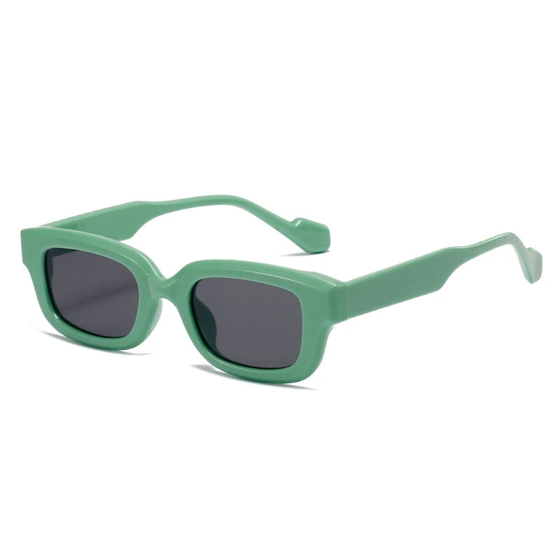 JNPCXI New Retro Small Rectangle Sunglasses Women Candy Colors Shades UV400 Square Men Sun Glasses