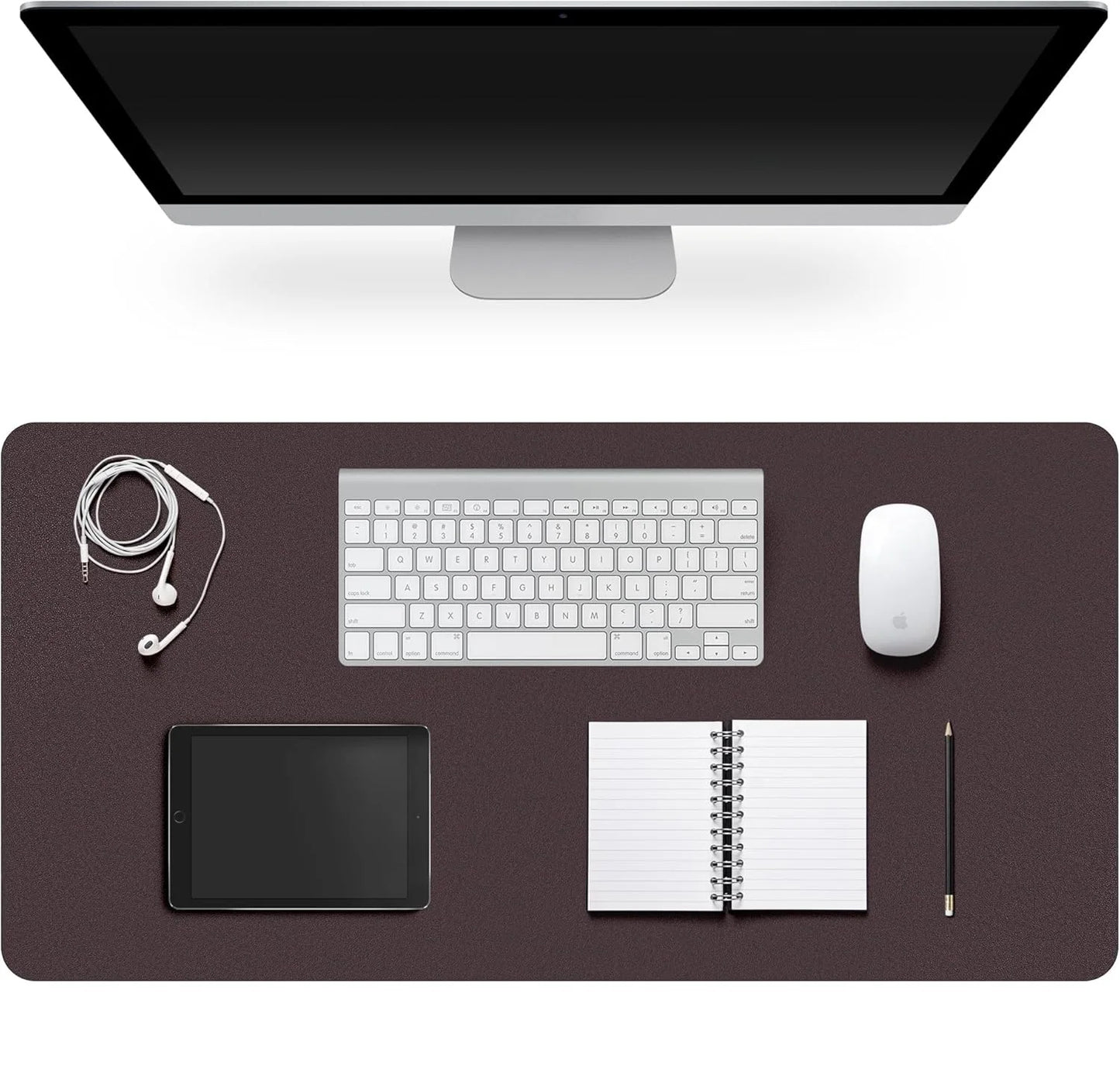 Desk Pad Protector, Non-Slip PU Leather Large Mouse Pad, Easy Clean, Writing Pad for Office/Home/Decor/School Desk Mat