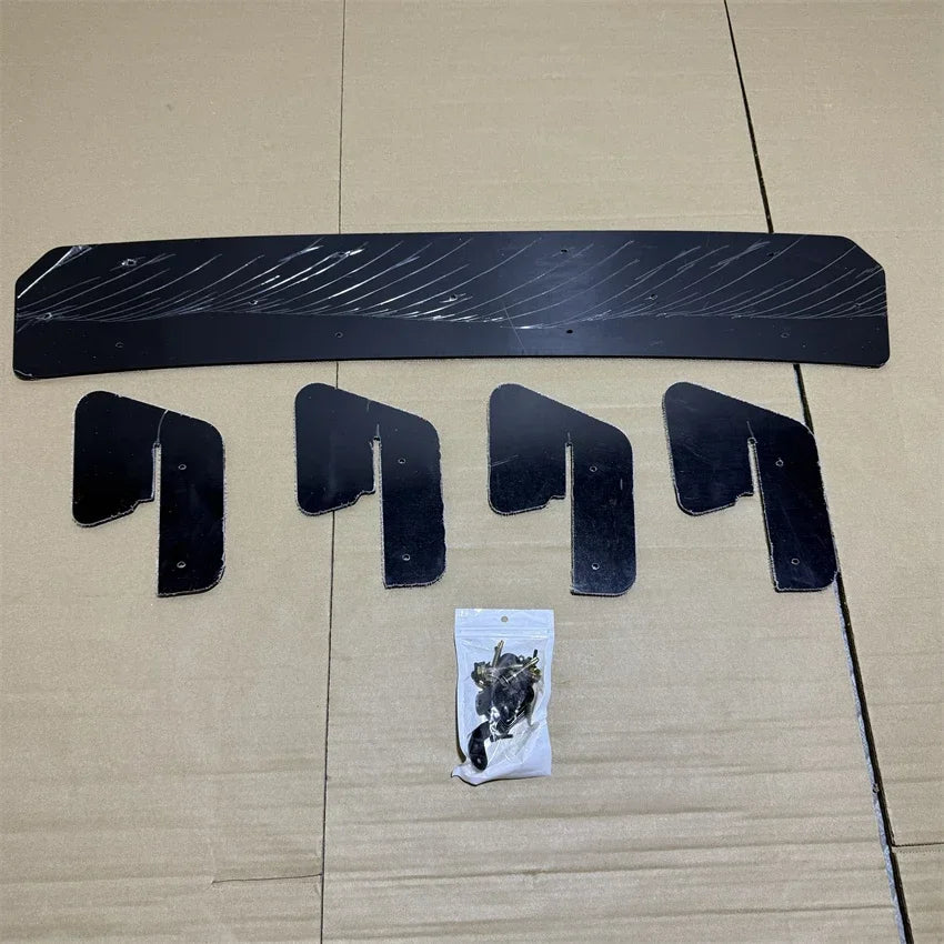 For Volkswagen Golf 7.5 MK 7.5 R GTI 2017-2020 Rear Bumper Diffuser Tail Splitter Spoilers Protector Guard Lip Body Kits Black