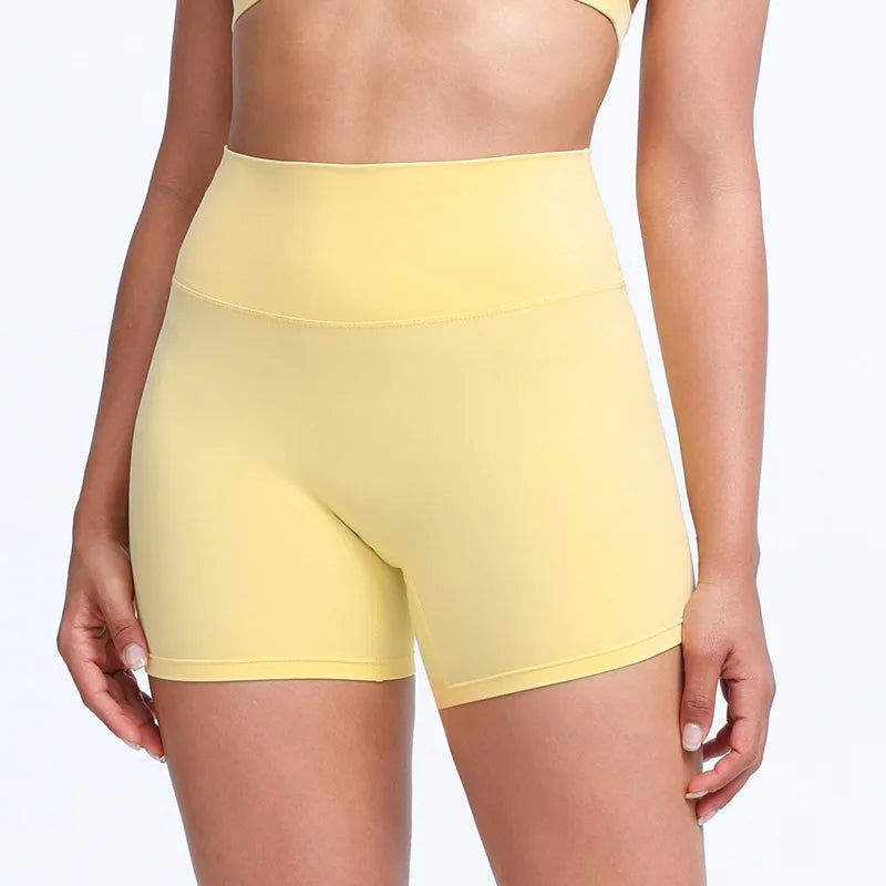 DIA FIT JOY New Naked feel tight fitting pants cycling yoga pants high waisted and hip lifting sports shorts fitness pants