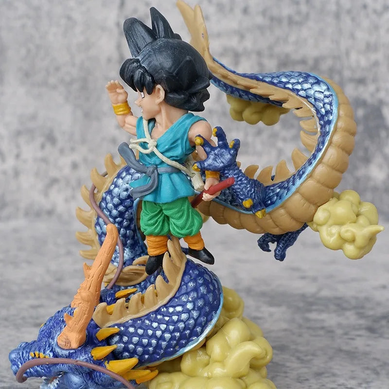 13CM Dragon Ball Anime Good Bye Goku Shenron GT Goku Trip PVC Action Figure