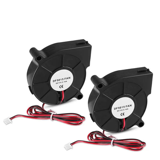 2pcs 5015 3D Printer DC Brushless Blower Cooling Fan for RepRap i3 CR-10 and Other Small Appliances Series Repair Replacement