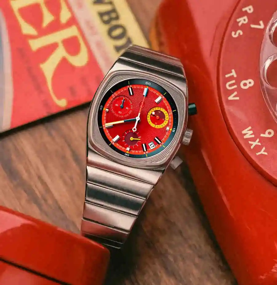 2025 Red square watch niche light luxury, high-end men's watch, trendy watch