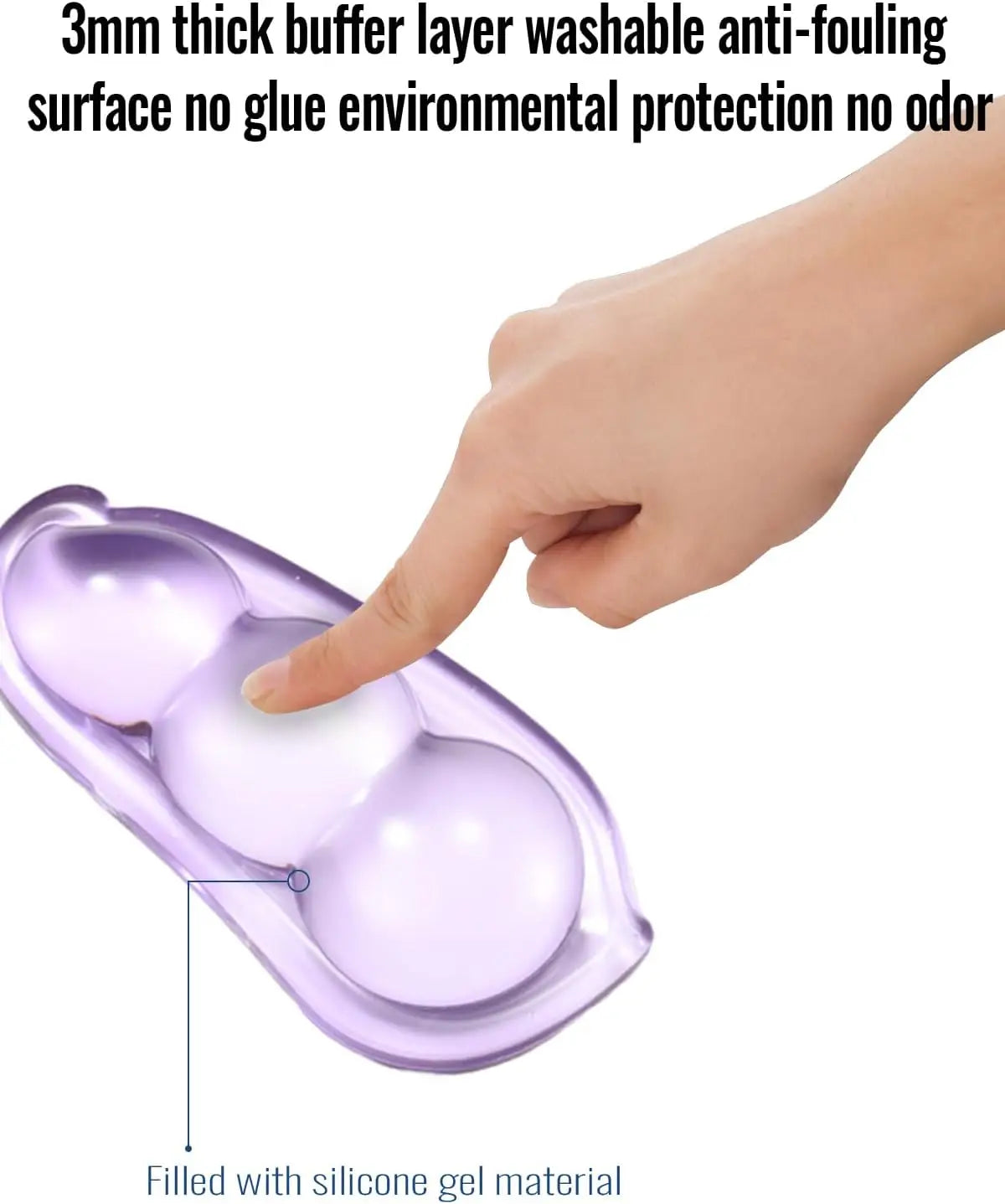 Clear Gel Wrist Rest for Keyboard and Mouse, Silicone Keyboard Wrist Rest, Cute Ergonomic Wrist Rest for Keyboard Mouse ﻿