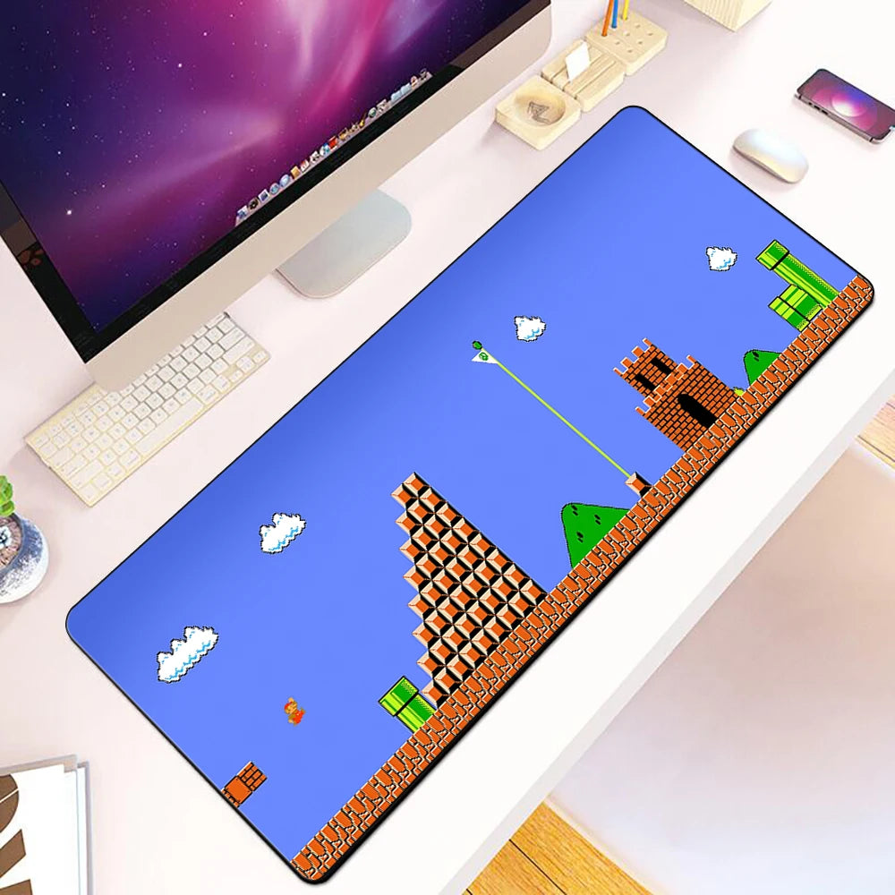 Game Bros Super Marios Mousepad HD Printing PC Game Keyboard Nonslip Mouse Pad15