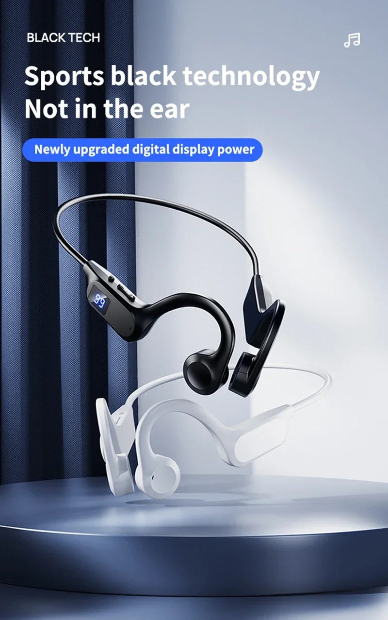 NEW Wireless Bone Conduction Headphones Bluetooth Earphone Sport Swimming Bluetooth Compatible Headphone Hand-free With Mic 2026