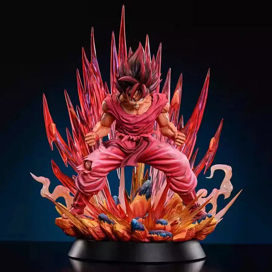 38CM Anime Dragon Ball Z Kaiouken Goku Figure Super Saiyan Son Goku Action Figurine PVC Statue Collection Model Toys Gifts