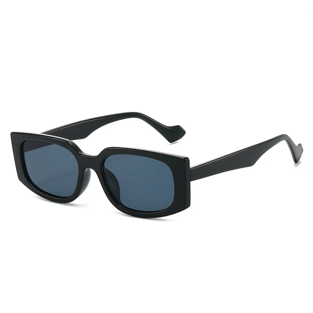 JNPCXI New Rectangle Sunglasses Women Fashion Stripe Gradient Men Sun Glasses Shades UV400