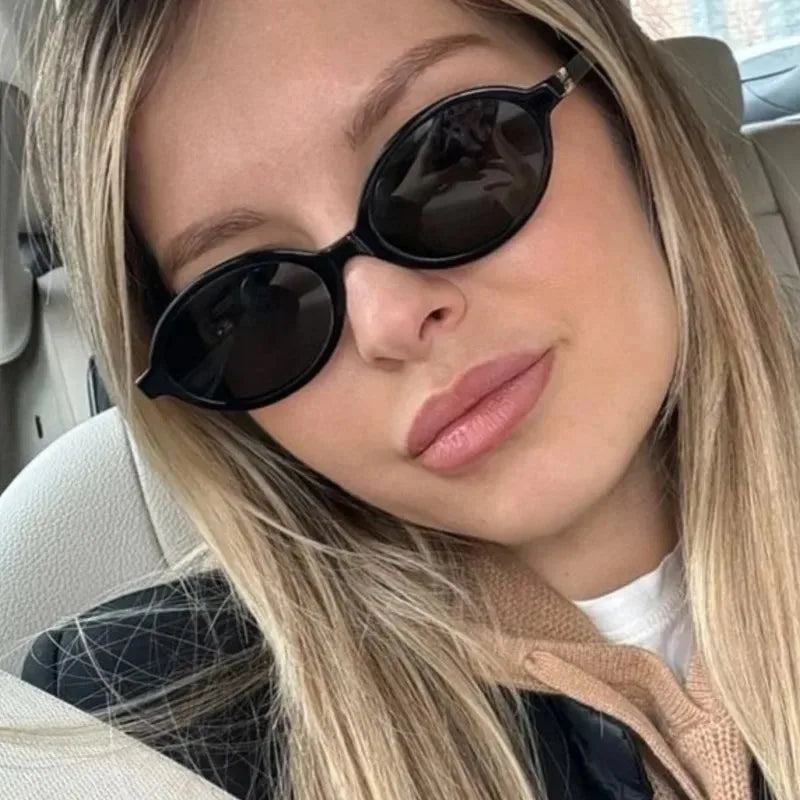 Oval Small Frame Woman Sunglasses Women Retro Female Glasses Anti-blue Light Eyeglasses Trend Ladies Glasses men