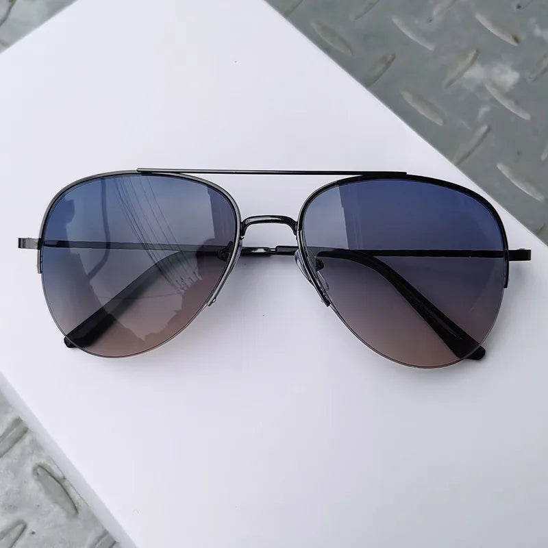 Sporty Metal Frame Fashion Glasses for Men & Women  Anti-Reflective Lenses Golden-Tone Finish Perfect for and Activitie