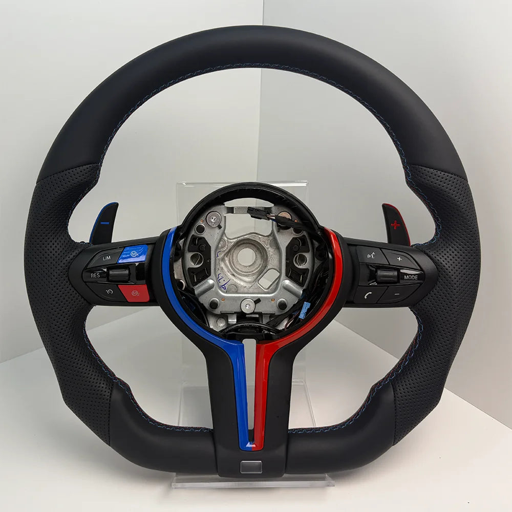 Blue Red M Sport Steering Wheel for BMW F01 F06 F10 F11 F12 F20 F21 F22 F25 F26 F30 F31 F32 F33 F34 F36 M3 F80 M4 F82 M5 F90