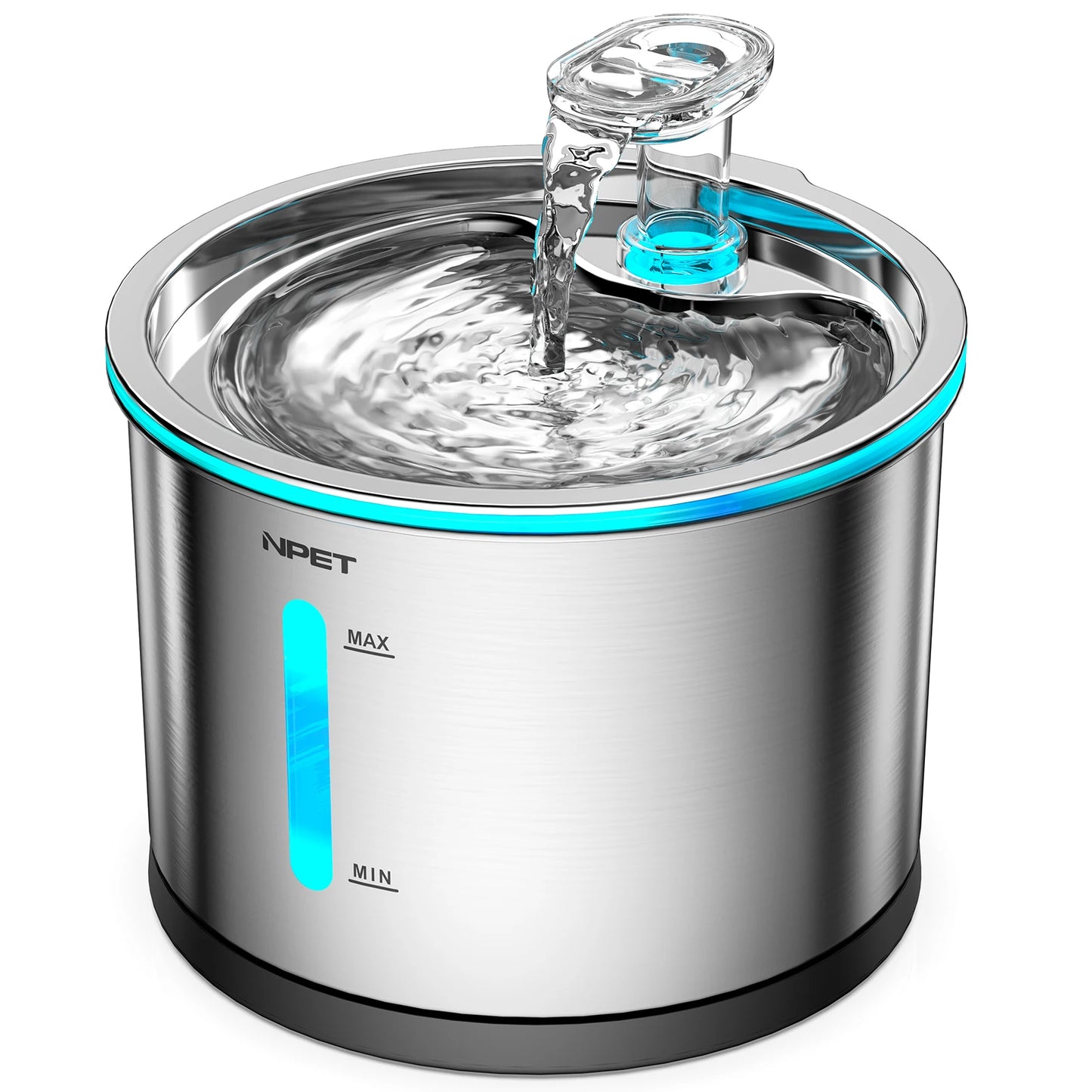 Cat Water Fountain Stainless Steel, 50oz/1.5L Dishwasher Safe Pet Water Fountain