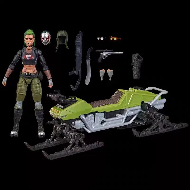 Original Hasbro G.I. Joe Classified Series 194 Zanya and Dreadnok Chameleon (Swamp Skier) Action Toy Figure Model Ornaments