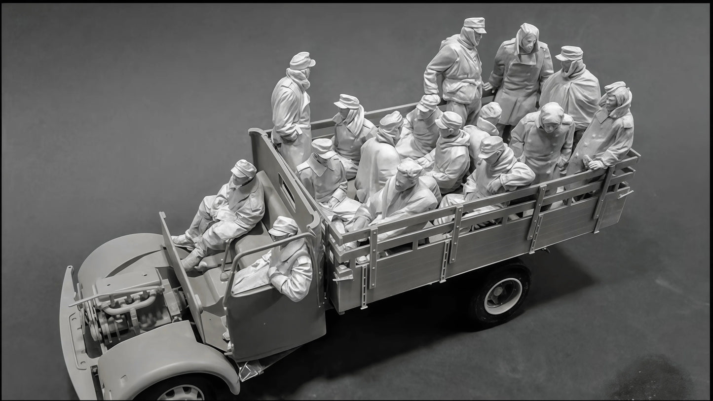 1/35 Die-casting Resin Model Assembly Kit, GK， Resin Soldier Model Toy, Unpainted