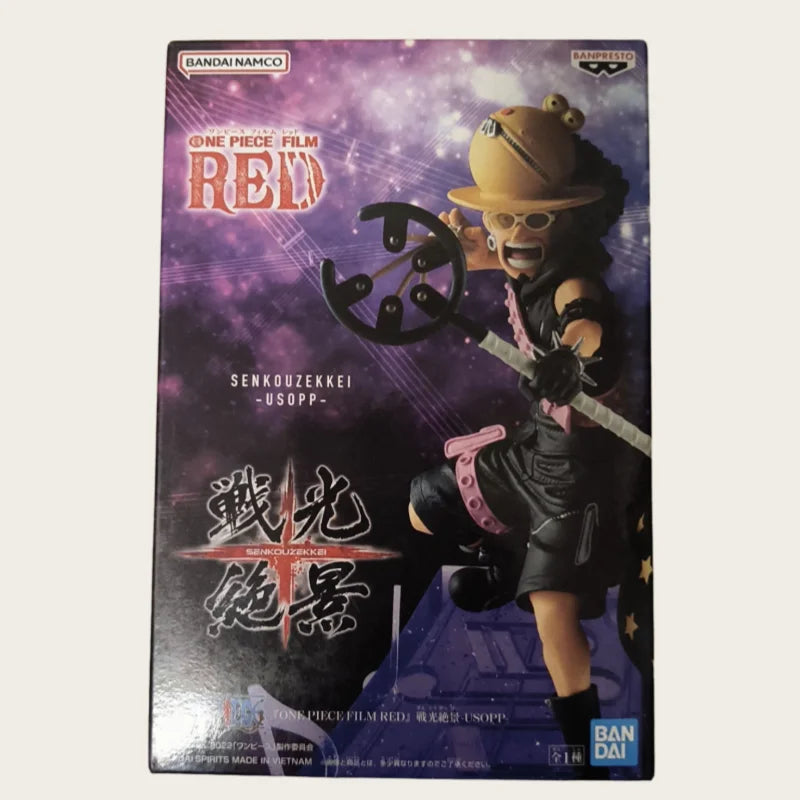 【IN STOCK】Original Banpresto Senkouzekkei One Piece Film Red Usopp 12cm Figure PVC Collectible Model Toy Gift