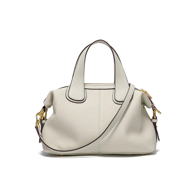 Women's Bag 2025 Trend Natural Cow Leather Bag Female Retro Cowhide Crossbody Bags Ladies Large Capacity Shoulder Bag Women