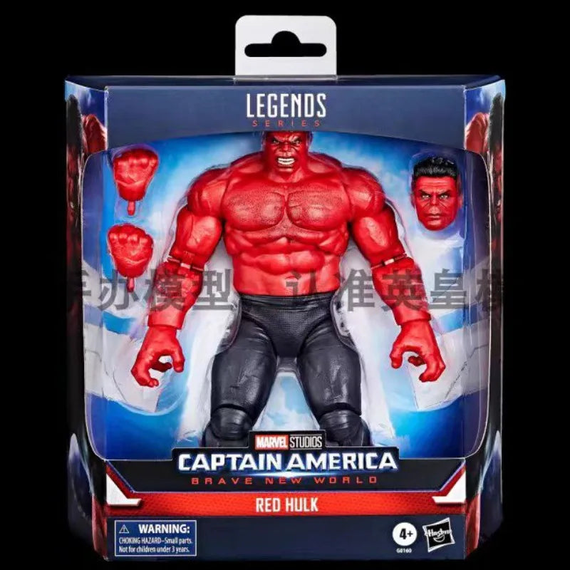 Original Hasbro Marvel Legends Series Captain America Brave New World Red Hulk Action Figures Toys Models Collection