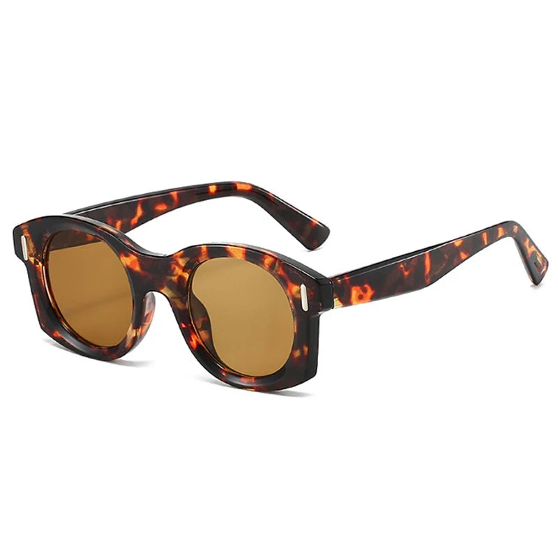 JNPCXI Ins Popular Fashion Square Sunglasses Women Gradient Mirror Shades UV400 Retro Rivets Men Punk Sun Glasses