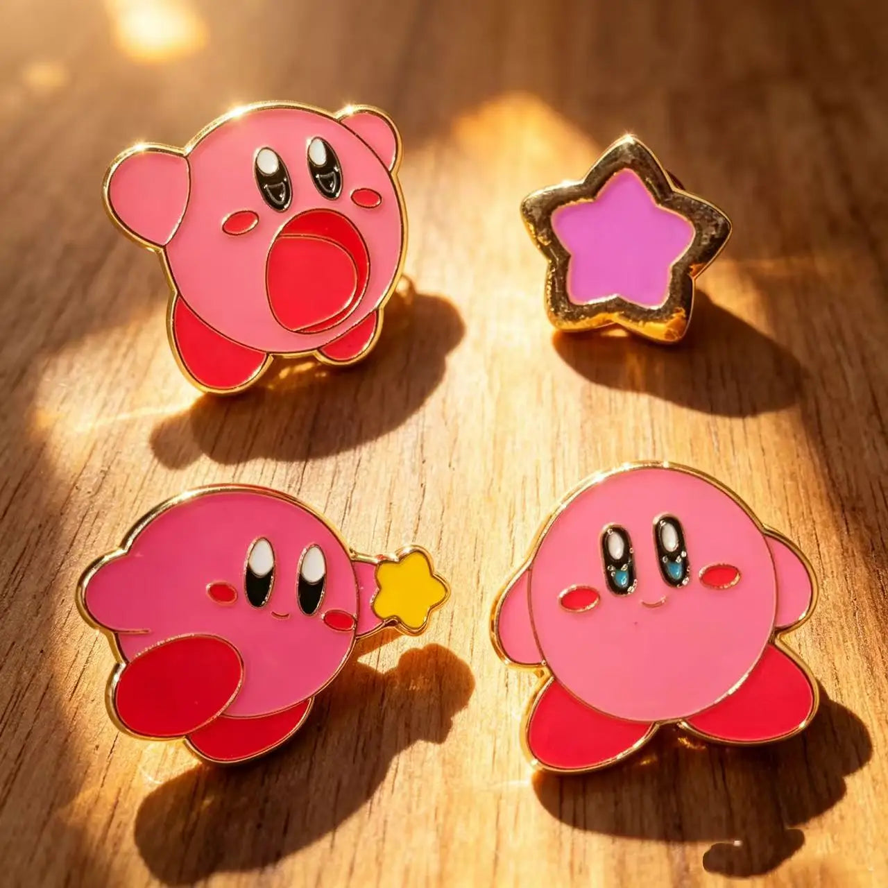 4pcs  Enamel Lapel Pins Set Fashion Jewelry Cartoon Badge Brooch Pin for Women Backpack Jeans Accessories