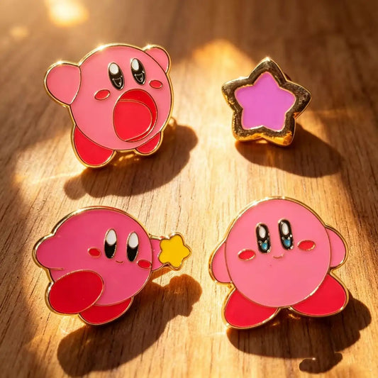 4pcs  Enamel Lapel Pins Set Fashion Jewelry Cartoon Badge Brooch Pin for Women Backpack Jeans Accessories