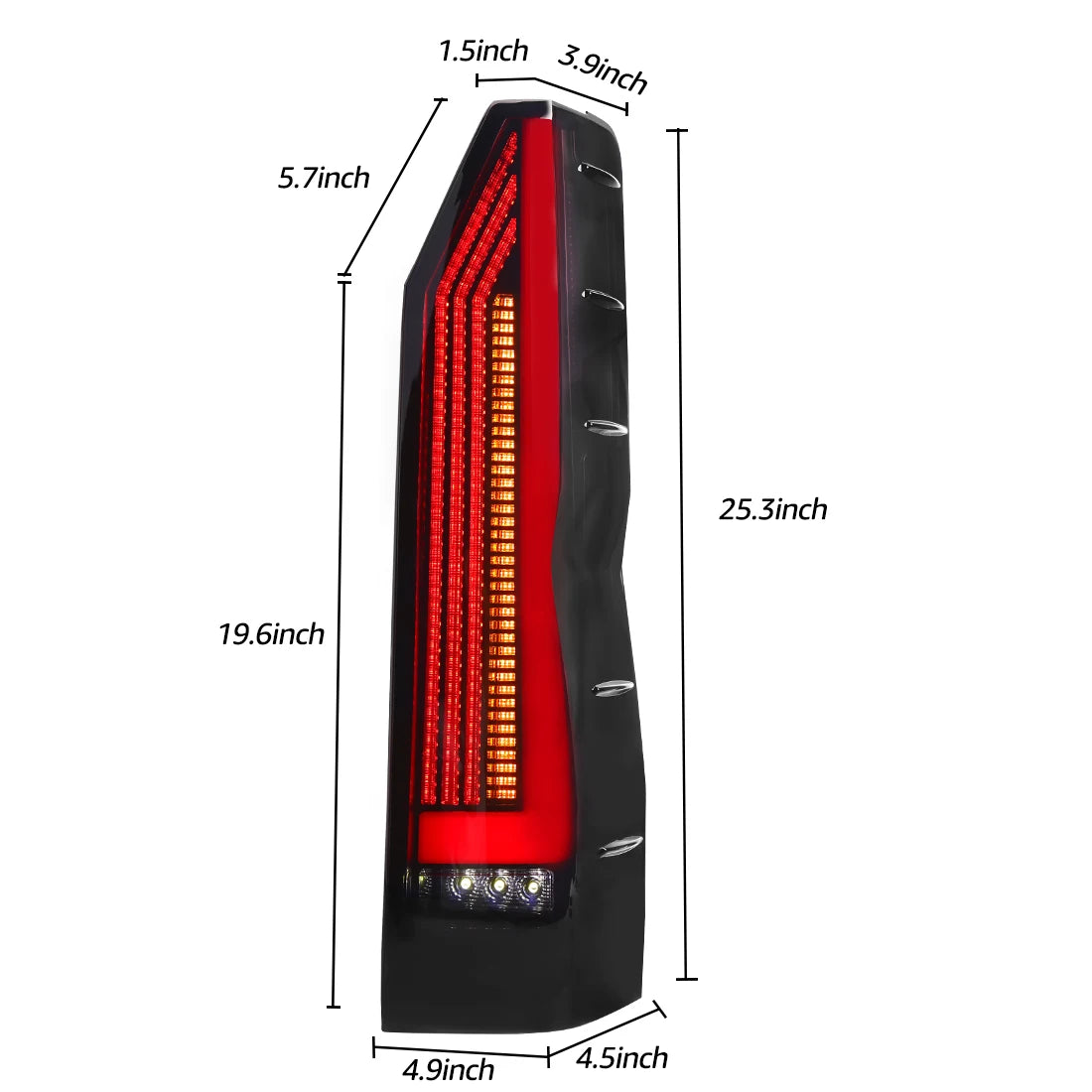 For Toyota Hiace 2019 2020 2021 2022 2023 2024 Car Tail Lamps Running Brake Turn Signal Reverse Taillights Car Accessories 12V