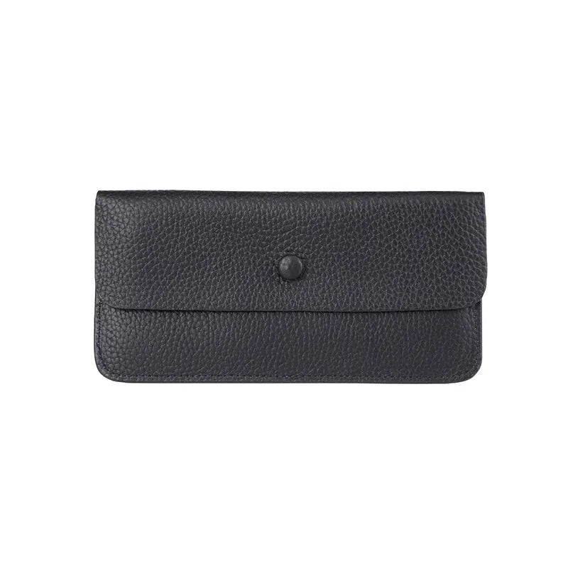 Long Genuine Leather Wallet Women's Versatile Ultra-Thin Soft Leather Cact Money Clip Card Holder Large Cy Holder Clutch Purse