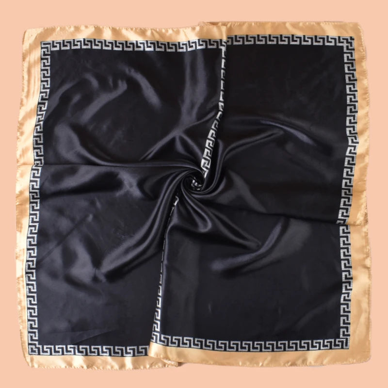 1PC Women's Summer Beach Accessory Fashion Satin Square Scarf 90*90inch Multi-use Headscarf Party Use Versatile Hair Towel