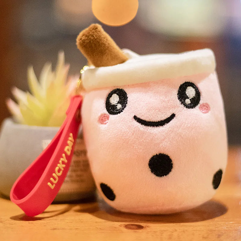 10CM Cute Small Mushroom Plush Toy Creative Stuffed Pendant Doll Red Mushroom Keychain For Kids Girls Holiday Gifts