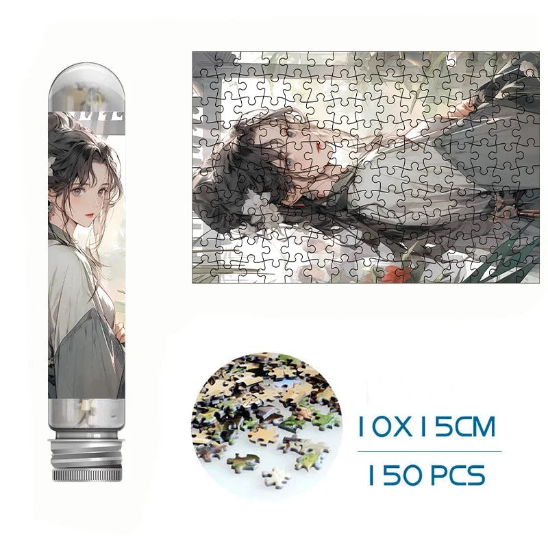 150PCS Mini Test Tube Jigsaw Puzzles for Adults Decompression Toy Fridget Puzzle Game Family Decoration Educational Toys