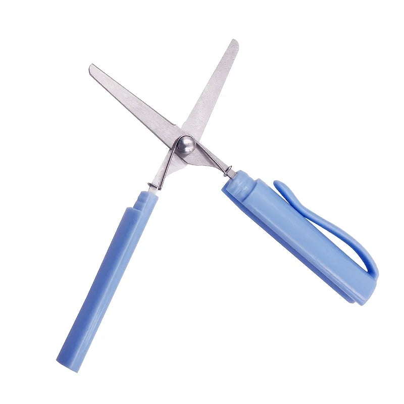 Creative Stationery Pen Scissors Mini Folding Student Art Scissors Pen Cap Student Paper Cuttings Scissors