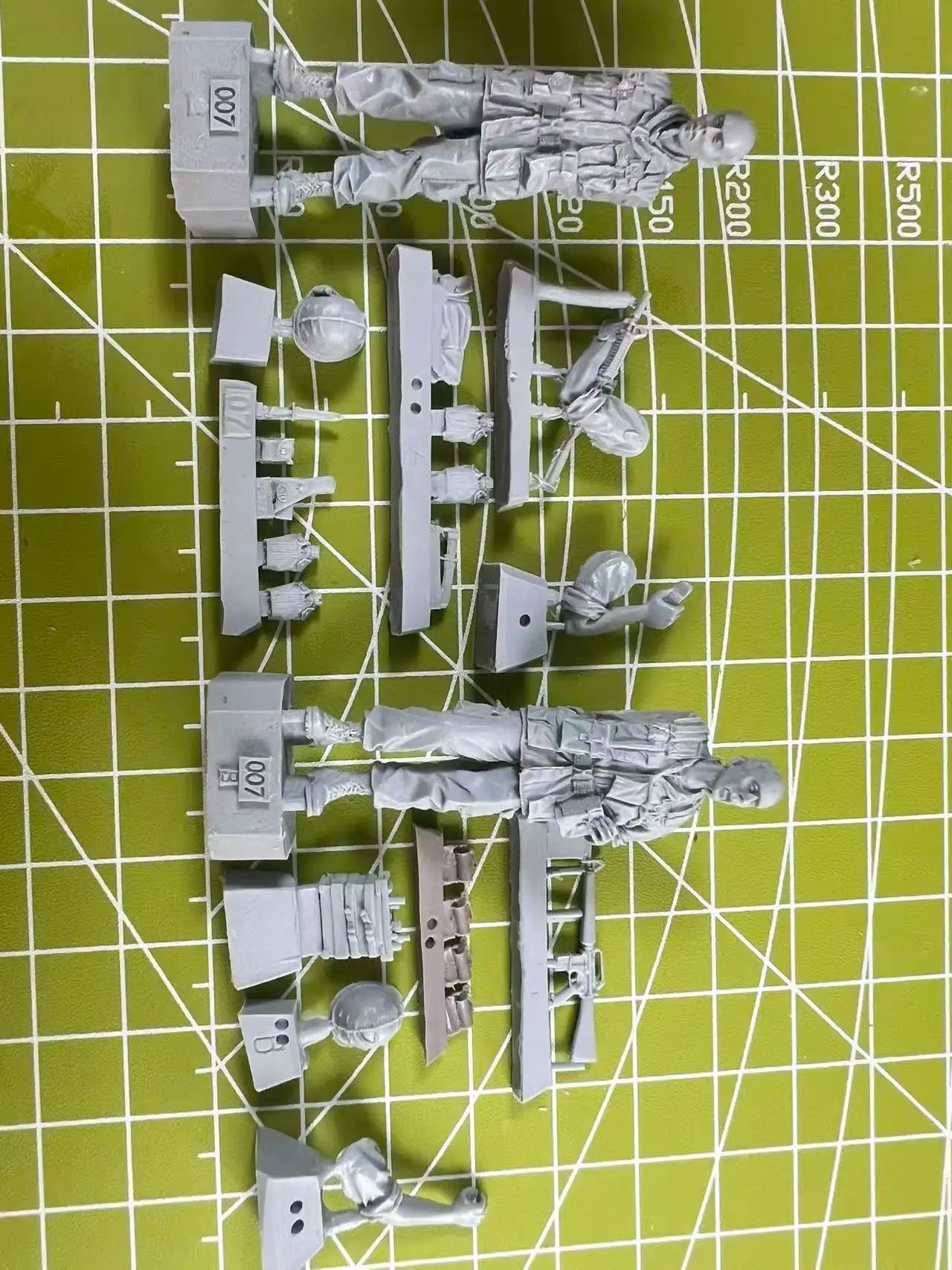 Top secret 1/35 cast resin model US infantry officer in Vietnam model 2-person scene model toy unpainted
