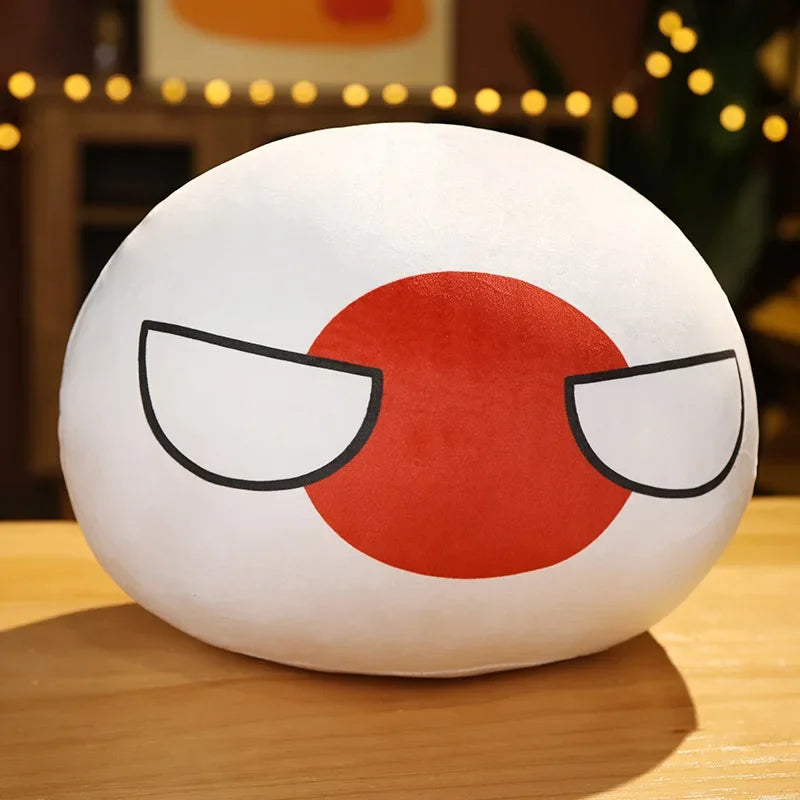 Country Ball Toys Plush Polandball Hand Warmer Pillow Countryball USSR USA FRANCE RUSSIA UK JAPAN GERMANY ITALY Decor