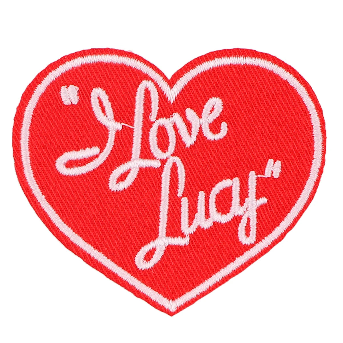 Red Heart Embroidery Patch Letter Iron On Patches for Clothing Thermoadhesive Patches Love Patches On Clothes Badge DIY Sew