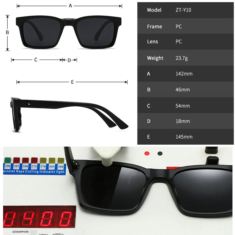 JNPCXI New Retro Rivets Men Square Sunglasses Shades UV400 Fashion Women Gradient Green Sun Glasses