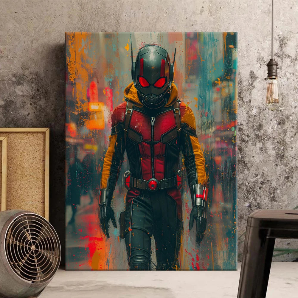 MINISO Poster Superheroes Antman Canvas Wall Art Print Home Room Decor