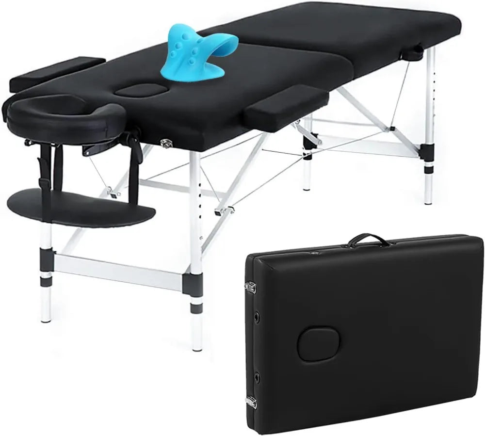 84" Massage Bed, Neck Stretcher Adjustable Lash Bed Massage Bed Tattoo Table