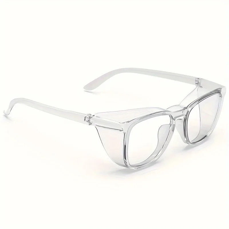Men's and Women's Blue Light Blocking Glasses, 1 Pair of Fashionable Safety Glasses with Anti-Fog and Anti-Scratch Features