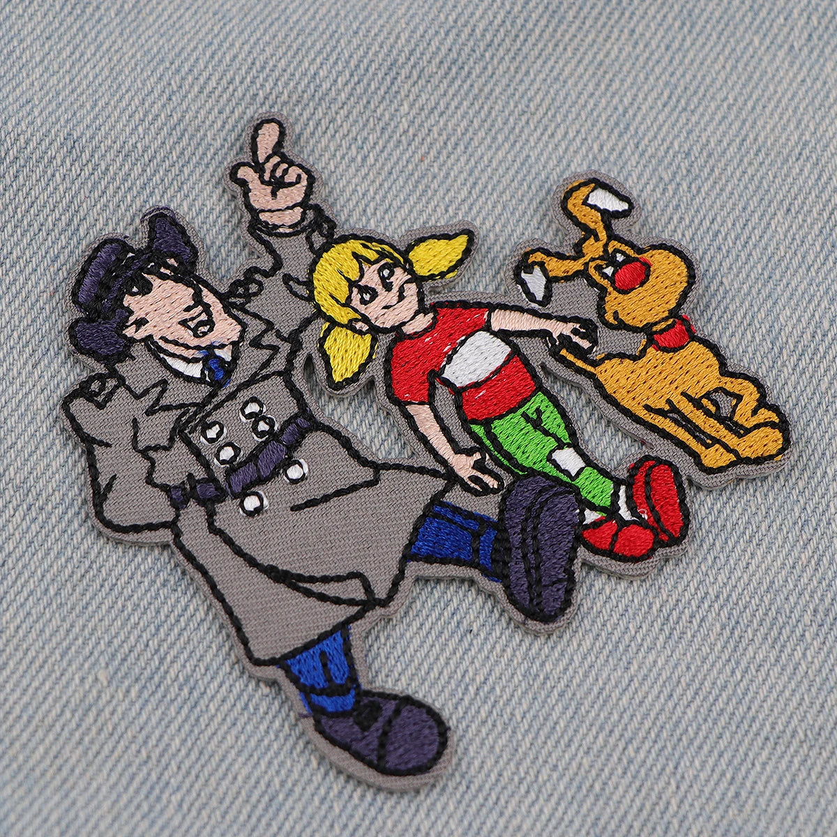 90s Cartoon Embroidery Patch Police Officer Iron On Patches For Clothing Thermoadhesive Patches On Clothes DIY Sew Badges